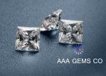 Colorless Square Moissanite Diamonds Forever Brilliance Grade