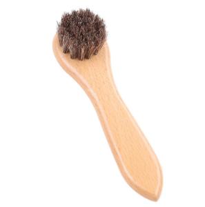 China Soft Fur Shoe Brush, Wooden Horsehair Brush, Can Add Logo wholesale