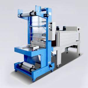 China Mineral Water Foam Carton PE Film Shrink Wrapping Machine Semi Automatic Customized on sale