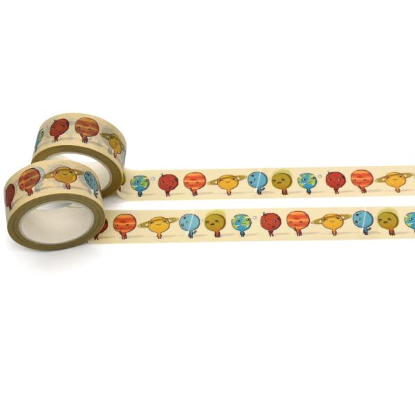 Waterproof Decorative 15mm Width Sticky Washi Tape