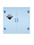 Acids Metal White Plastic Polypropylene Chemical Storage Cabinet For Alkaline