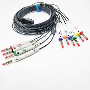 China One Piece Schiller Ecg holter Cable Black Color Minigrabber Test Clip To Banana Plug wholesale