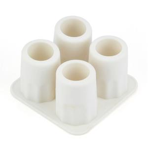 China Set Of 4 Small Silicone Mini Ice Cube Tray , Cool Ice Trays For Soft Drinks wholesale