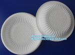 Eco friendly biodegradable sugarcane bagasse tableware sets disposable paper