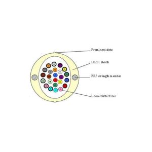 China 200-500N Removable 4 Core G657A FTTH Optical Cable wholesale