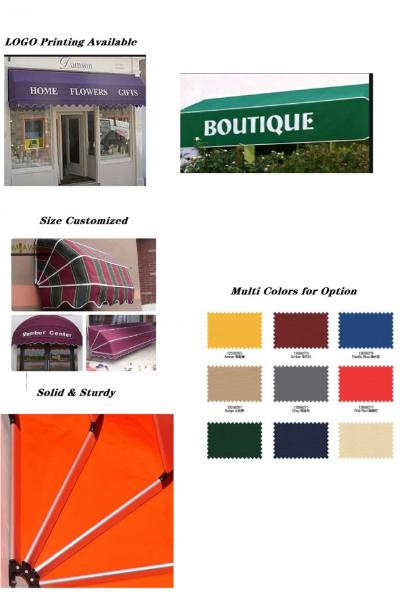 Aluminum Canopy Door Retractable Awning Dutch Dome Awning