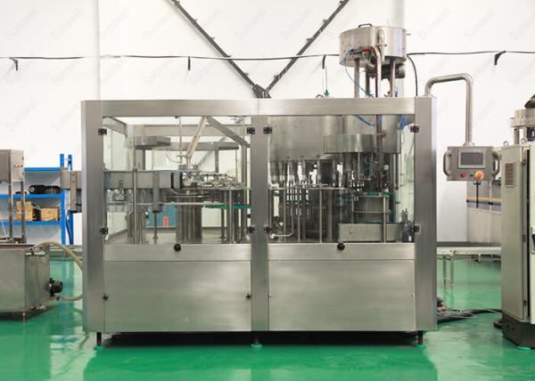 3 In 1 Mineral Water Packing Machine , Pure Drinking Water Bottle Filling