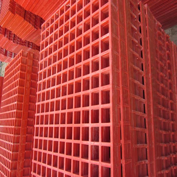 Quality ISO9001 Blue Plastic Floor Grating Anti Corrosion Frp Material Free Sample for sale