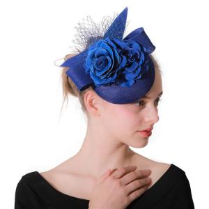 China Party Decoration Sinamay Feather Fascinator with Wire Accessory 20*30 cm wholesale