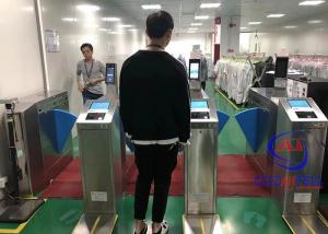 China Electric Flap Barrier Turnstile Speed ESD Facial Scan Screen Control Software wholesale