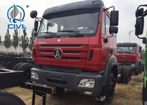 China Red Heavy Cargo Trucks , Beiben 6x4 6x6 Cargo Truck Chassis 340hp 290hp 380hp wholesale
