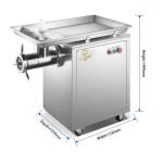 Capacity 150KG Stainless Steel Commercial Hotel Meat Grinder with Stable Copper