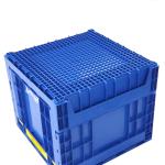 500*500*415mm Heavy Duty Square Foldable Collapsible Plastic Milk Crate for
