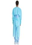 Long Sleeves Plastic Throw Away Aprons , Disposable Paper Aprons Customized