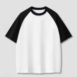 Boys Youth Men's Baseball Oversized Ringer Tshirt in 100% Cotton Fabric for