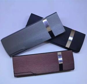 China Fashionable handmade cases with solid color with metal band in case wholesale