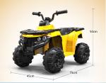 6v ATV Beach Car With Head Lights Rechargeable Electric Ride On Car for Kids 2-6