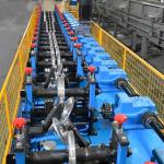 80*60 90*70 100*70 Upright Colum Post Roll Forming Machine Servo Following