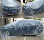 Disposable Car Covers，12.5 x 21.7ft Universal Clear Plastic Car Cover，Disposable