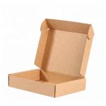 Durable corrugated cardboard boxes in various colors and sizes Brown packaging