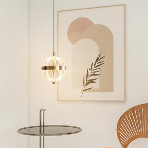 China Compass Entrance Hall Small Pendant Lamp Creative Personality Art Atmosphere High-end Decoration Headboard Hanging Line Lamp wholesale