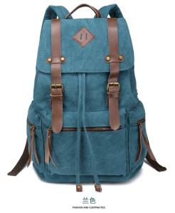China New canvas shoulder bag men and women casual canvas bag tide backpack schoolbag bag Europe wholesale