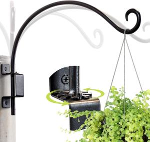 China Standard Black Swivel Plant Hook for Hanging Flower Basket Wind Chime Lantern and More on sale