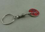 Supermarket Trolley Tokens Key Chain Brass Stamped Customized