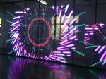 Shopping Mall Video Wall Glass Window Led Display 1R1G1B ISO14001 63775dots/ M2