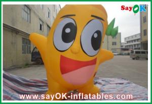 China Advertising Inflatable Oxford Cloth Inflatable Cartoon Characters 3M Yellow For Sport Games wholesale