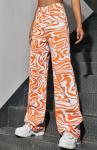 Small Quantity Clothing Factory Women'S High Waisted Wide Leg Print Casual Baggy