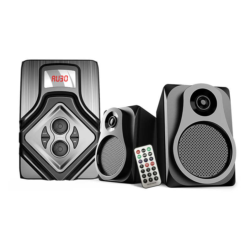 Professional BT Computer Subwoofer 2.1 Speaker with Display Screen and Bass Unit