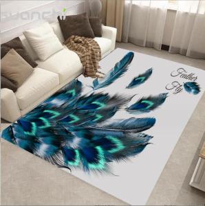 China Feather Pattern polyester Fiber Living Room Floor Carpet Special Style wholesale