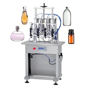 China Automatic 4 heads Vacuum perfume weighing filling making machine manual for bottle wholesale