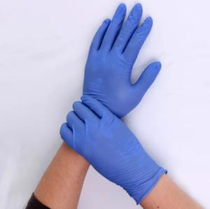 China Cheap Anti bacteria Powder Free High Quality Box packing Disposable Nitrile Gloves wholesale
