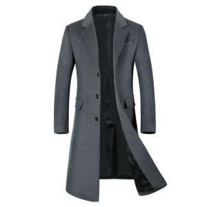 China Nonwoven Weaving Method LCBZ Waterproof Thick Knee Length Wool Jacket for Men wholesale