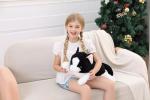 27 inches Cat Weighted stuffed animals, Cuddly Weighted Cat Plush Pillow Giant