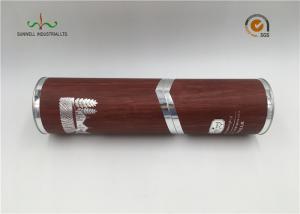 China SGS Printed Cardboard Tubes / Serialized Products Packaging Round Tube Box With Lid wholesale