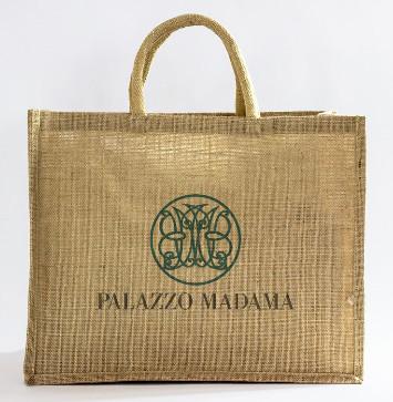 Jute big bag,jute tote with front pocket,tote box,laminated jute bag,Excellent