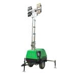 7 Meters Mobile Lighting Vehicle 5KW Diesel Generator With 1000W*4 Gold Halide