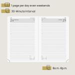 365 Days 80gsm Paper A5 Green Daily Planner 2023 Customization Daily Schedule