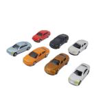 1:150 ABS plastic 3x1x0.9cm model color car for architectural miniature kits or