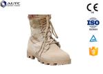 6 Inch Waterproof Tactical Boots For Running , Camo Tactical Safety Boots Strong