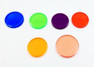 China Round Plastic Acrylic Board Game Accessories Discs Tokens Available Colorful Printing wholesale