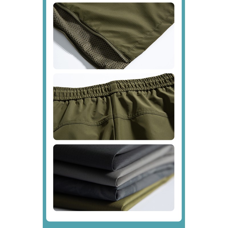 Waterproof Windproof Winter Outdoor Jackets Lightweight Breathable Polyester/Nylon Coated Zipper Canvas Outdoor Pants Unisex