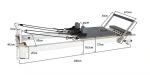 Gericon commerican use white aluminium pilates reformer pilates with high