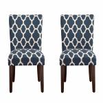 Classic Upholstered Printed Fabric Dining Chairs , Coloured Fabric Dining Chairs