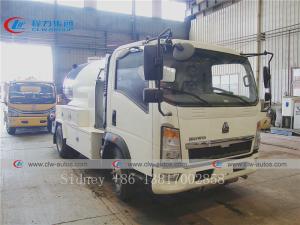 China 5000 Liters Sinotuck HOWO 4x2 LPG Bobtail Tanker Truck With Dispenser wholesale
