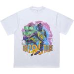High Street 100% Cotton T-Shirt Oversized and Retro Letter Print with Heavyweigh