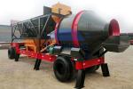 35m3 / H Mobile Drum Mix Plant, Electric JZM750 Mobile Construction Equipment